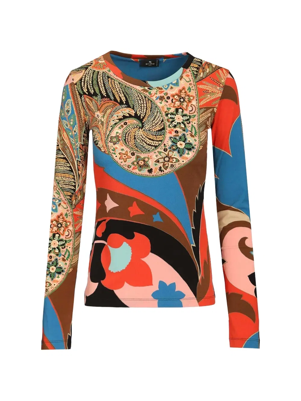Топ с длинными рукавами Etro, синий