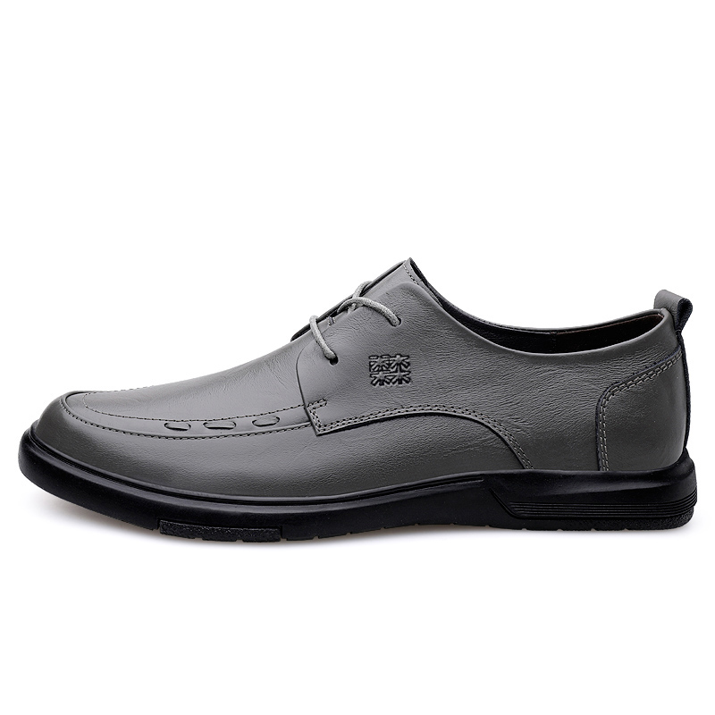 

Mulinsen Мужские повседневные туфли мужские низкие черно-серые серые, цвет Gray[Leather Shoe Size: Athletic Shoes 41 = Size 40 in This Model]