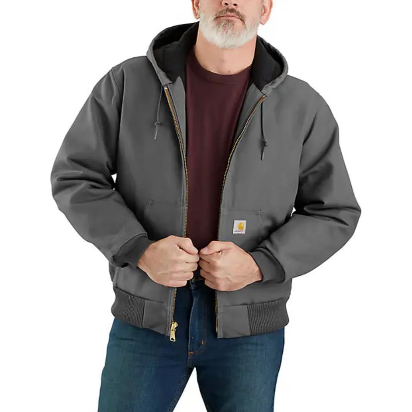 

Carhartt Утепленная флисовая куртка с подкладкой из фланели, Stone Gray