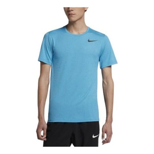 

Футболка Men's Nike Printing Logo Solid Color Casual Short Sleeve Blue T-Shirt 832837-482