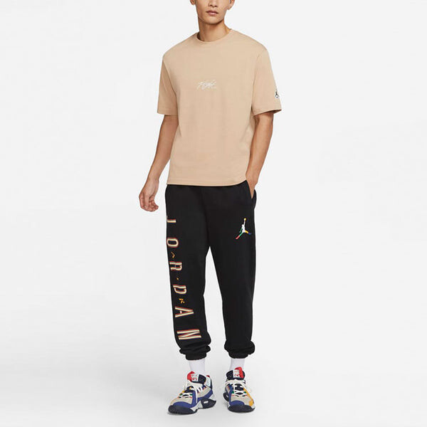 Спортивные штаны Men's Air Jordan Sport DNA Casual Alphabet Printing Lacing Sports Pants/Trousers/Joggers Black, мультиколор — фото 3