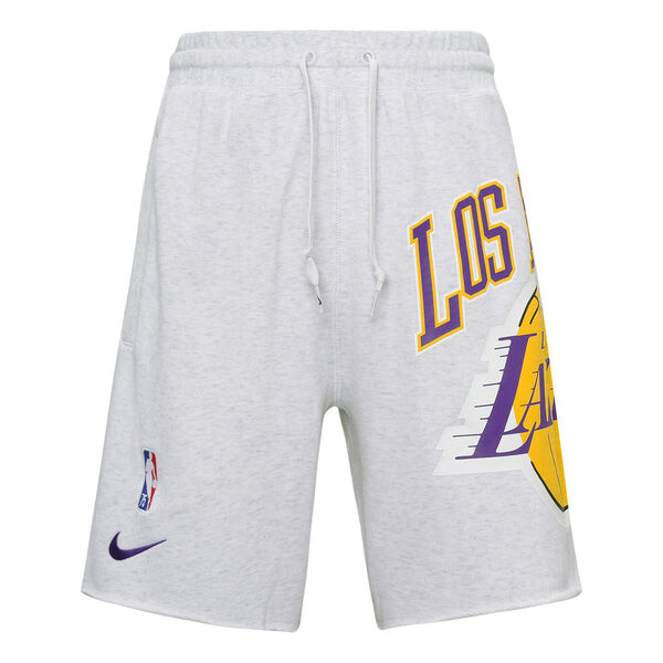 

Шорты los angeles lakers баскетбольные спортивные повседневные дышащие шорты Nike, серый