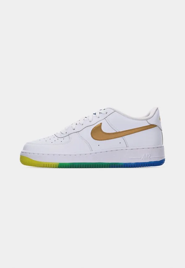 Кроссовки air force 1, белые/металлик золотистый/цвет soar/звуковой желтый/малахит Nike Sportswear, White/Metallic Gold-Coloured/Soar/Sonic Yellow/Malachite — фото 2