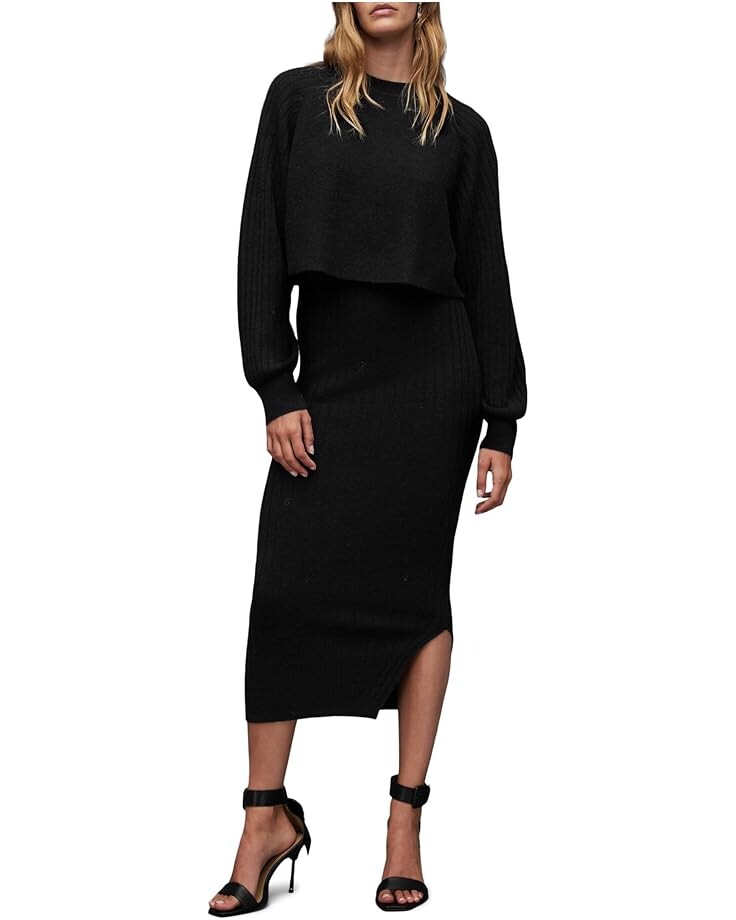 

Платье AllSaints Margot Crew Dress, черный