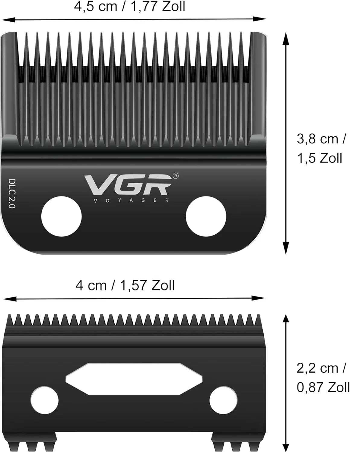 Сменное лезвие с DLC-покрытием для машинки для стрижки VGR 015 Vgr — фото 3