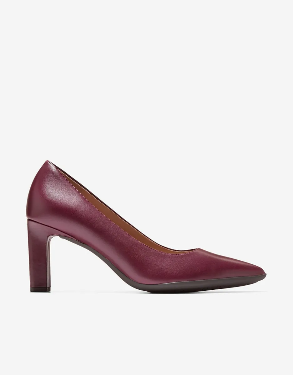 Женские туфли на каблуке из кожи Cole Haan, гранатовый