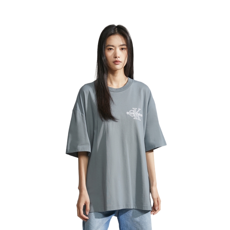 Футболка CALVIN KLEIN Unisex Slate Gray — фото 4