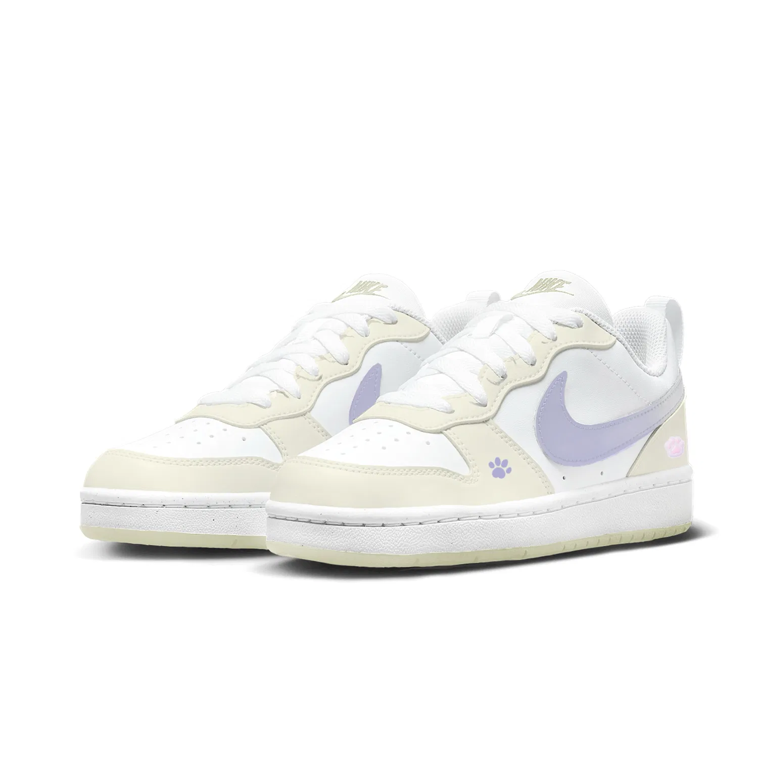 Кроссовки детские скейтбординг Court Taro Nike, Ecru — фото 4
