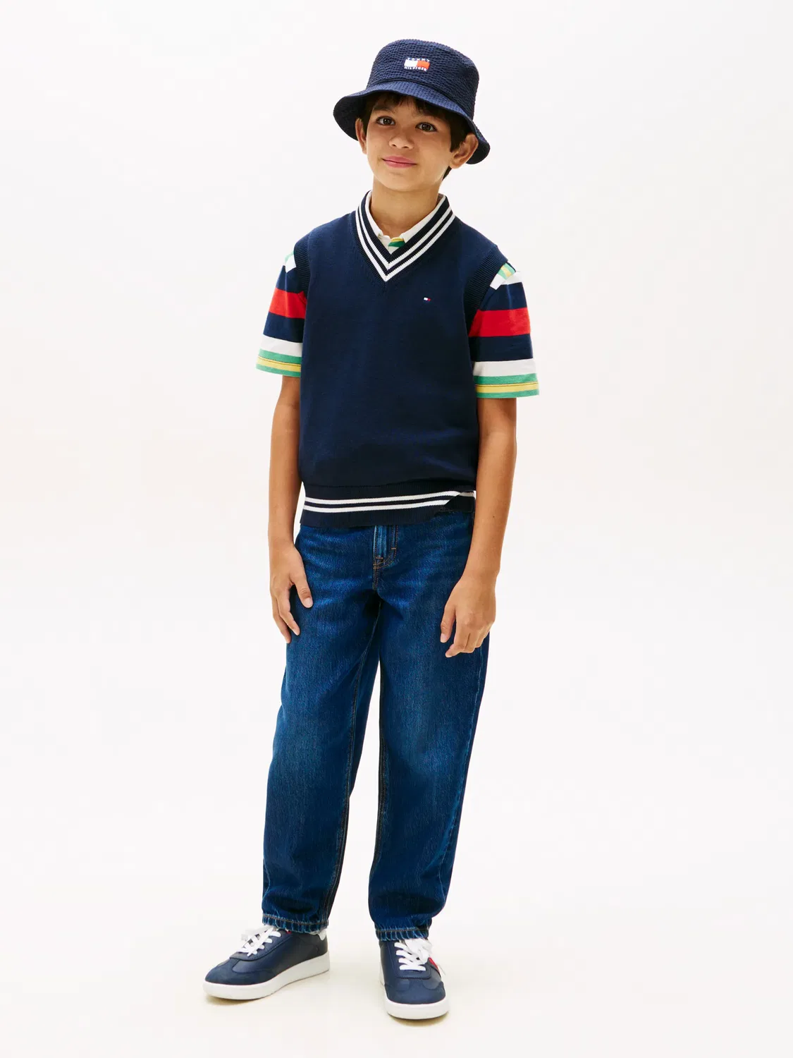 Детские джинсы для мальчиков с завышенной талией Tommy Hilfiger, Синий