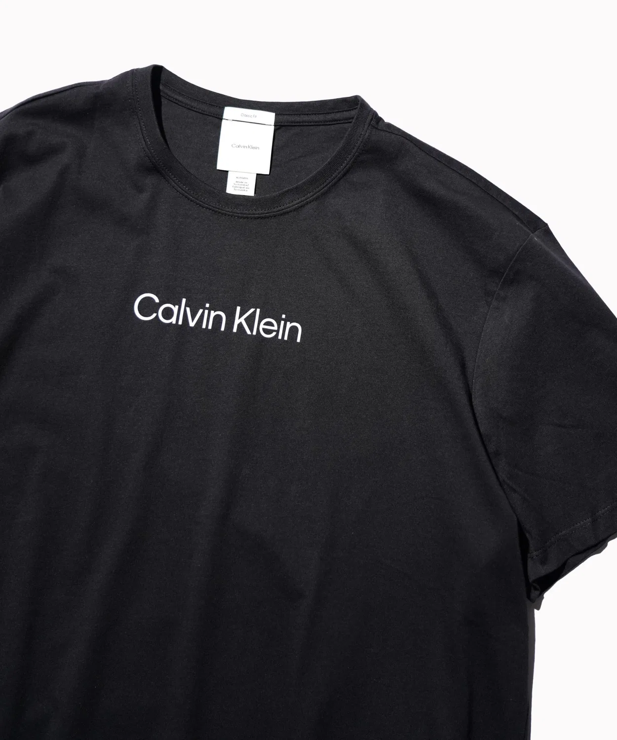 Мужская футболка с принтом Calvin Klein PRINTED LOGO TEE, Черный
