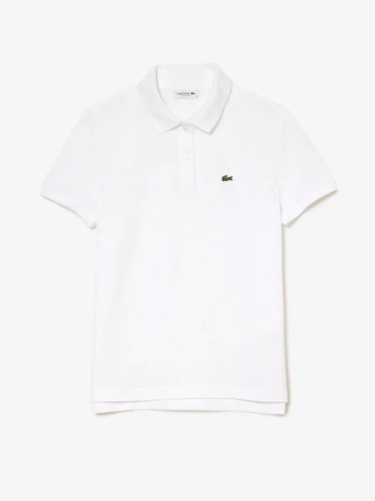 Футболка поло LACOSTE Regular Fit, White — фото 4