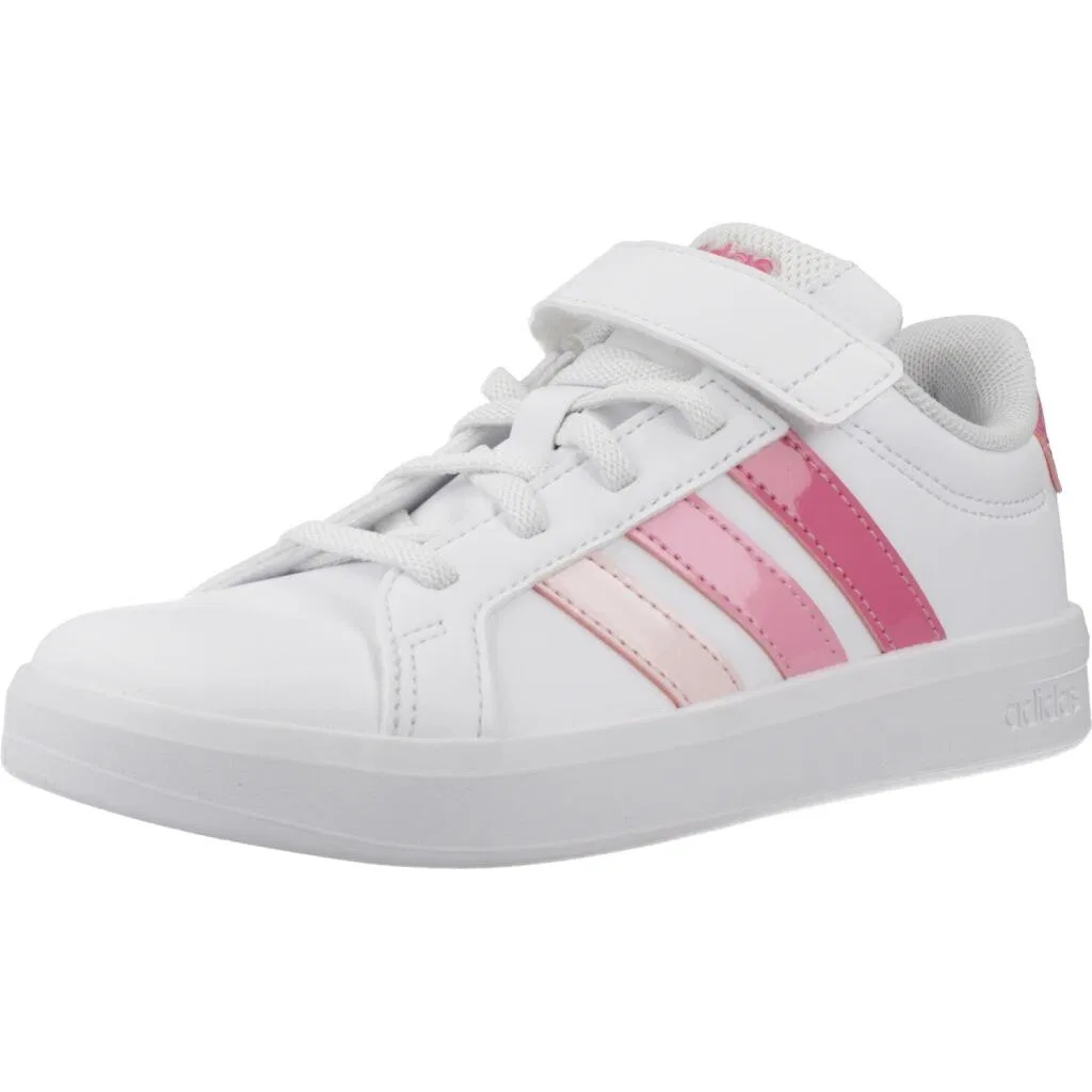 Детские кроссовки с эластичными шнурками Grand Court 3.0 El Adidas, Weiss
