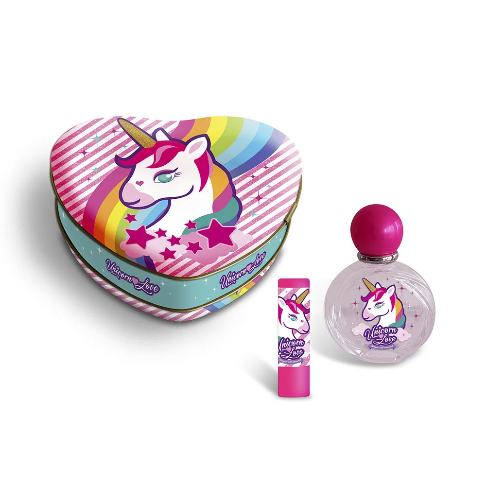 Парфюмерный набор для девочек Unicorn Corazón Estuche Metal Lorenay