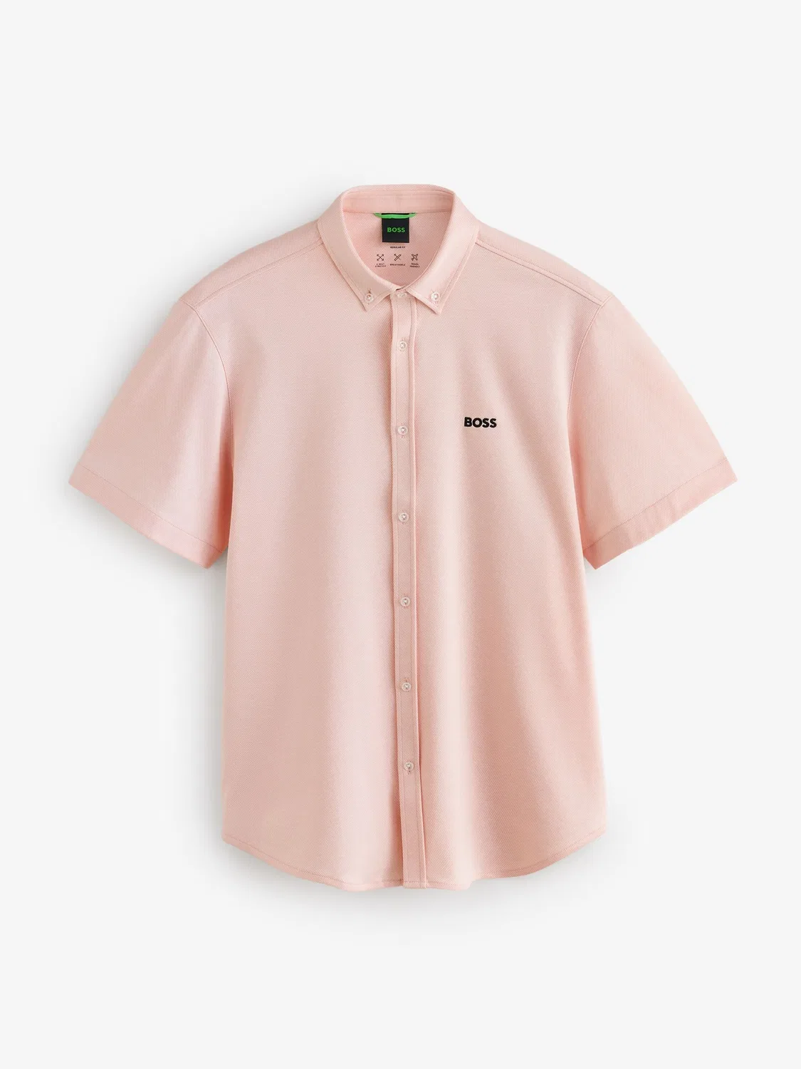 Рубашка хлопковая Regular Fit Motion BOSS, Light Pink