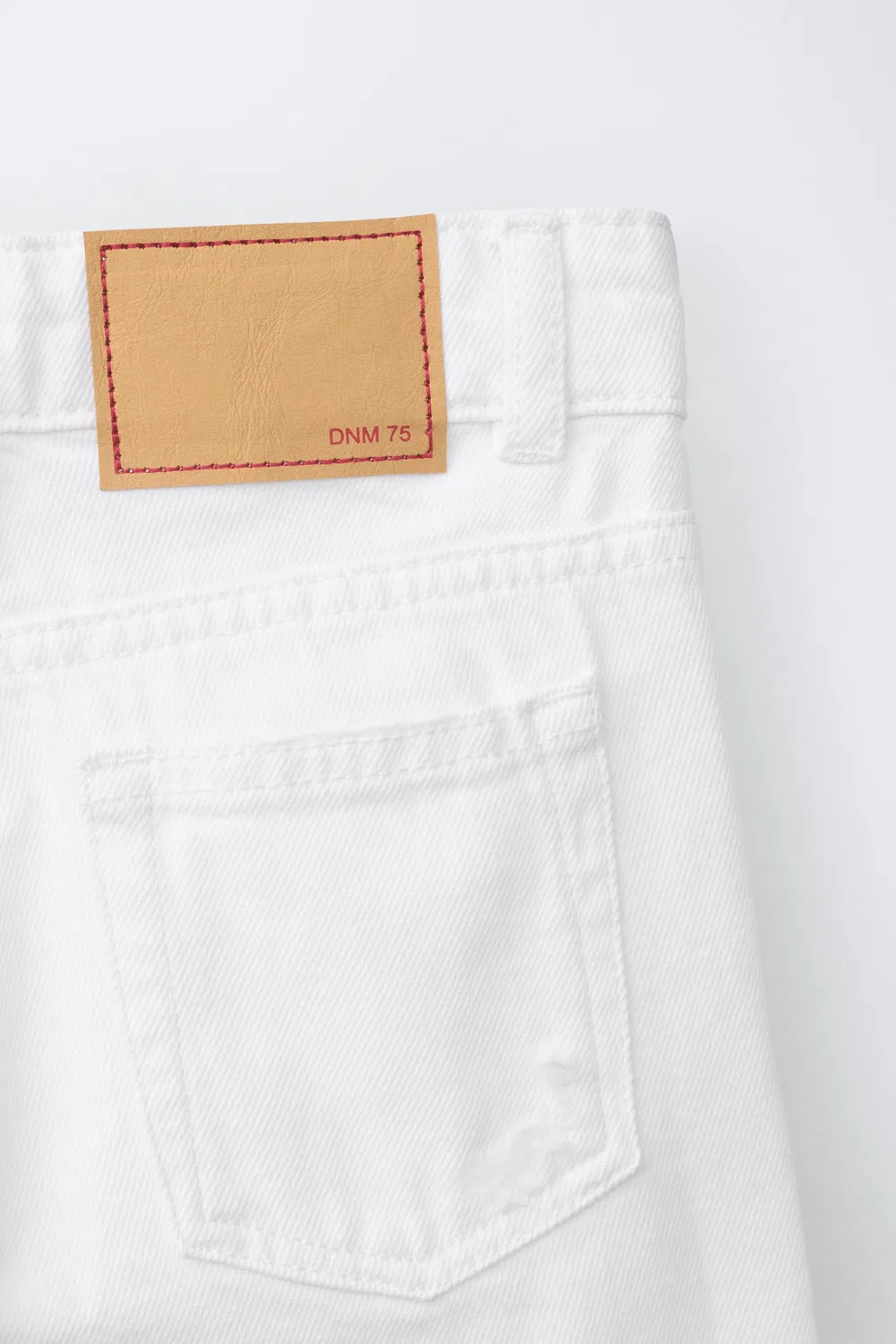 Рваные прямые джинсовые шорты-бермуды ZARA, White — фото 4