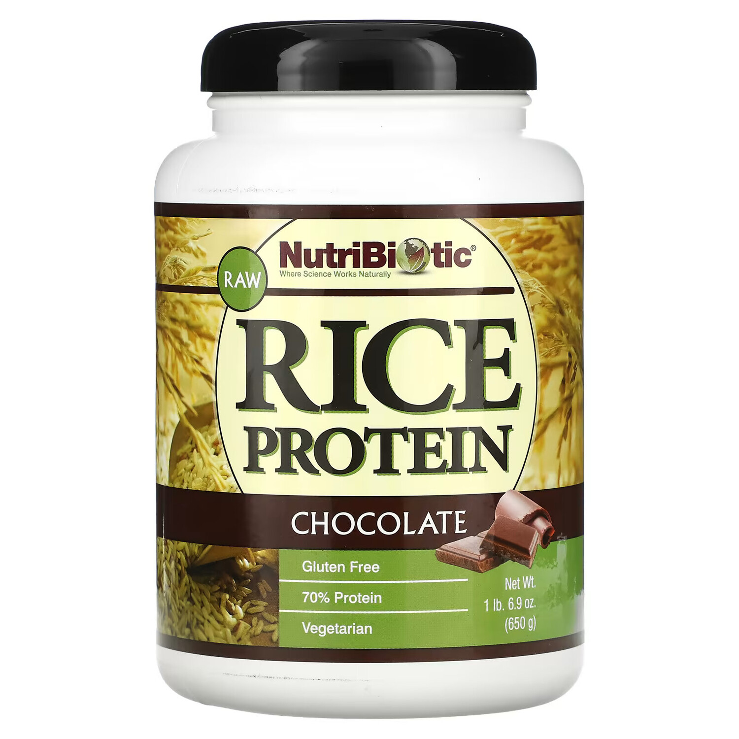 

NutriBiotic, Рисовый белок с шоколадом, 1 фунт и 6.9 унций (650 г)
