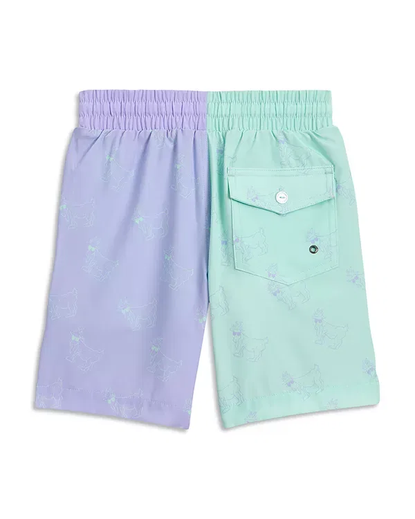 Детские плавки для мальчиков с принтом Aop 5.5" Swim Trunks Goat Usa, Mint — фото 2
