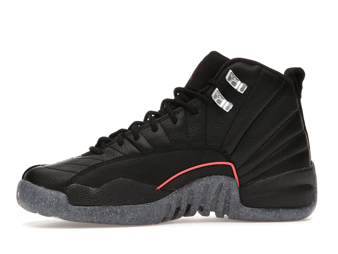 Детские кроссовки Lifestyle Jordan 12 Retro, Black/Black-Bright Crimson-White — фото 3