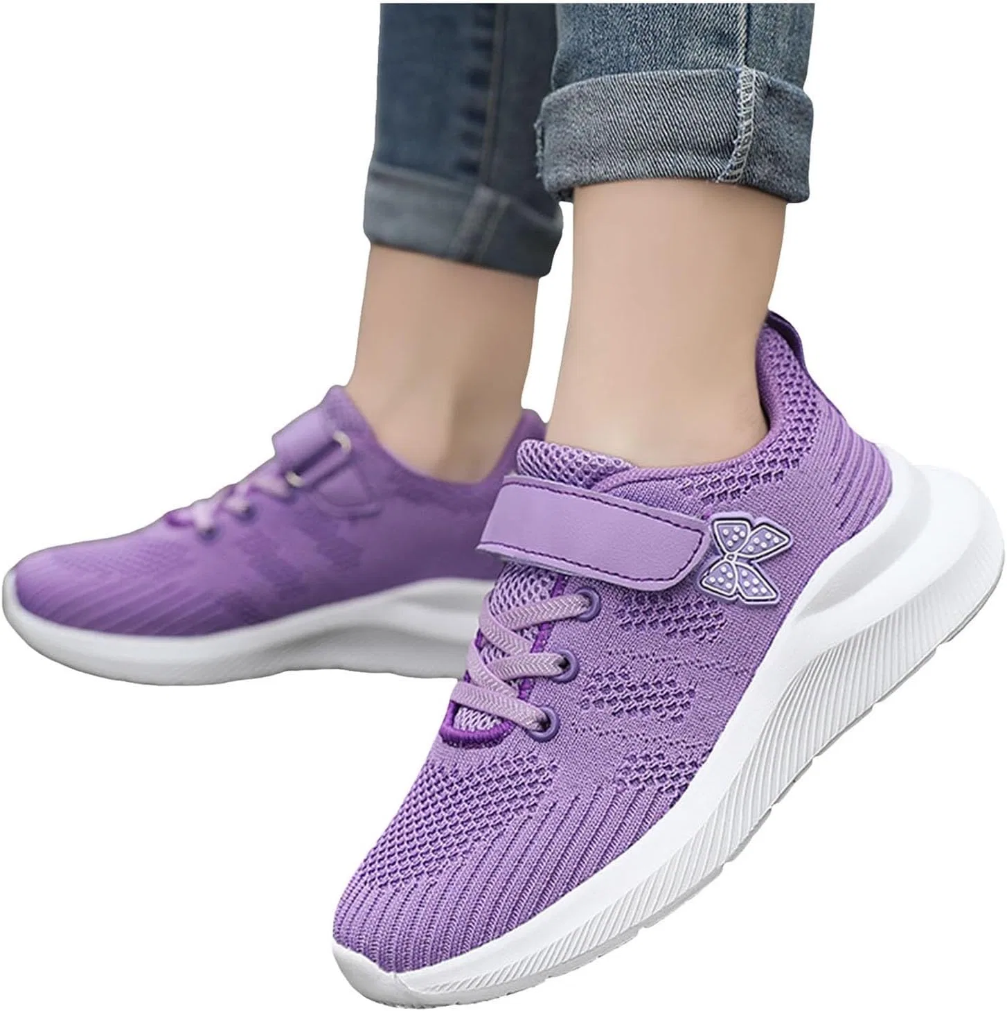 Детские кроссовки для мальчиков с принтом IWIHMIV, Purple — фото 2