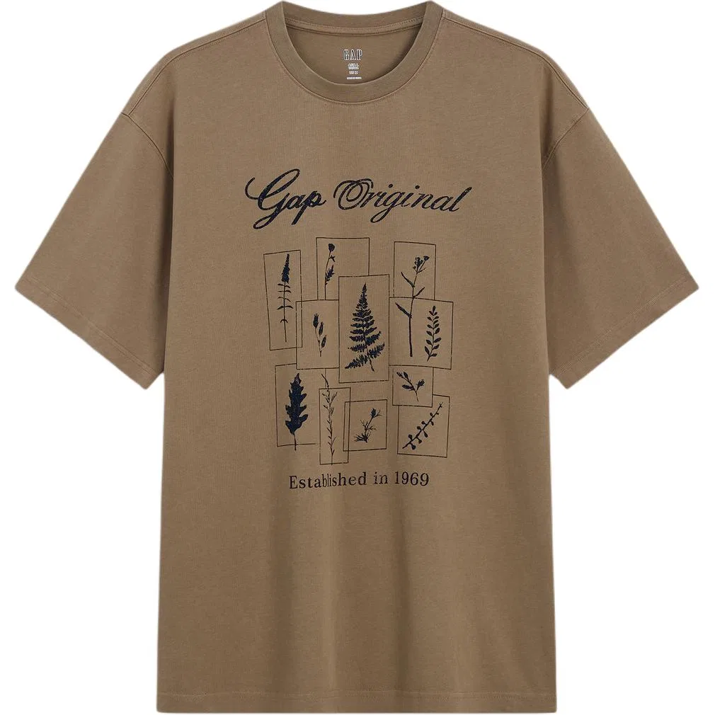 Женская футболка с круглым вырезом Khaki GAP