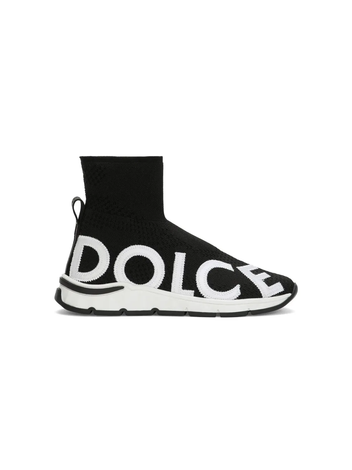 Dolce & Gabbana Кроссовки с логотипом черные — фото 4