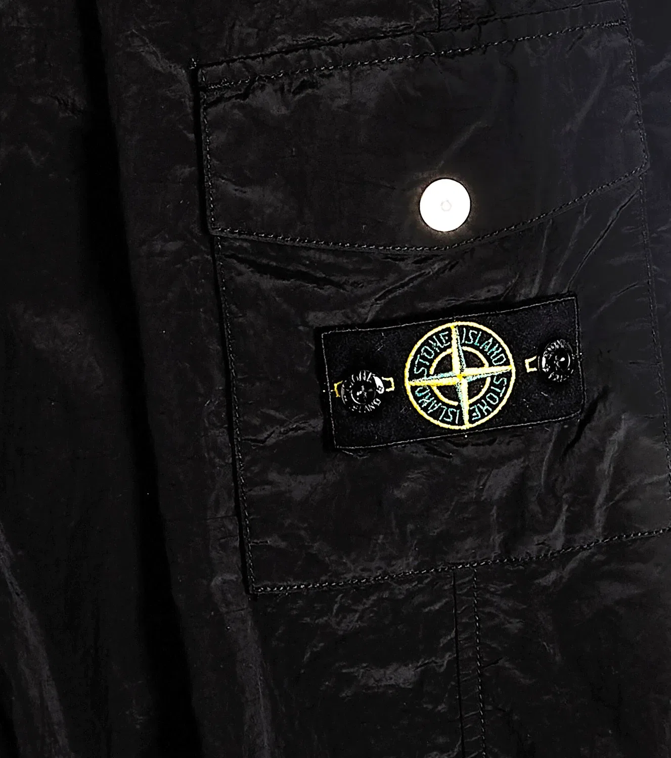 Карго-штаны из полиамида Stone Island Junior, черный — фото 3