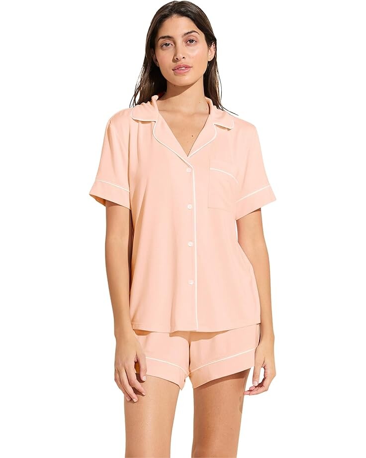 

Пижама Eberjey Gisele Relaxed Short PJ Set, цвет Petal Pink