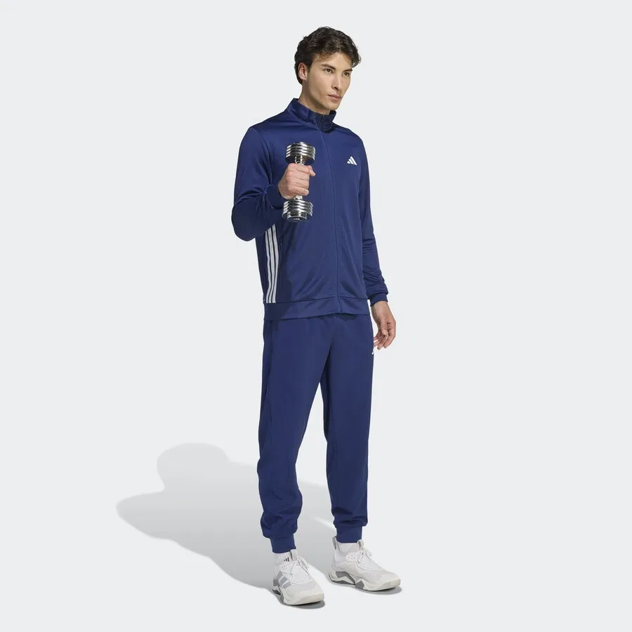 Спортивные шорты ADIDAS PERFORMANCE зауженного кроя, темно-синие — фото 3