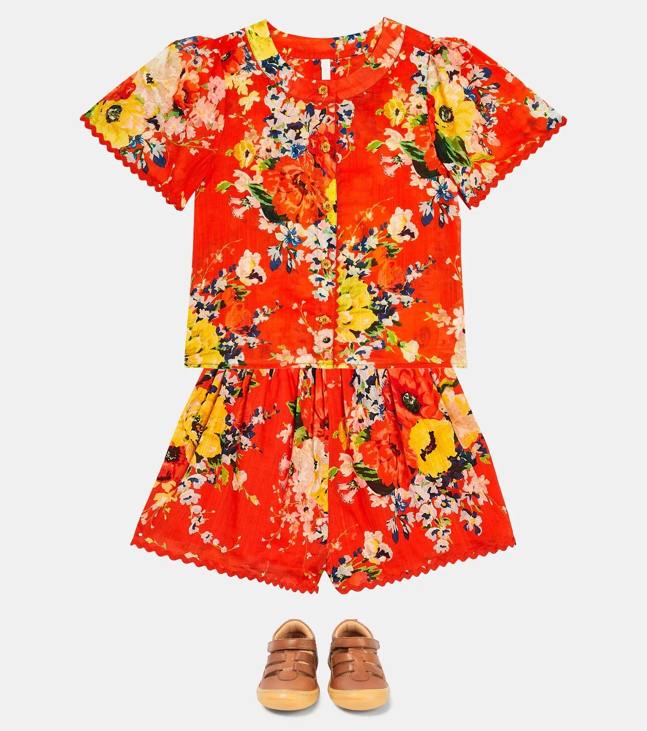 Топ Zimmermann Kids, Red Floral — фото 2