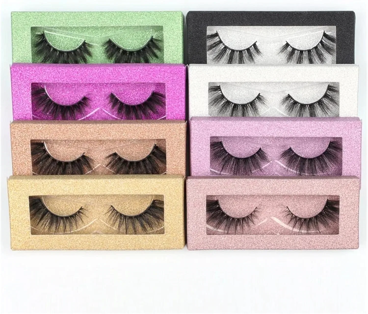 Набор ресниц UAMOU 3D Fake Mink Lashes, смешанный набор 10 пар, 11-15 мм — фото 3
