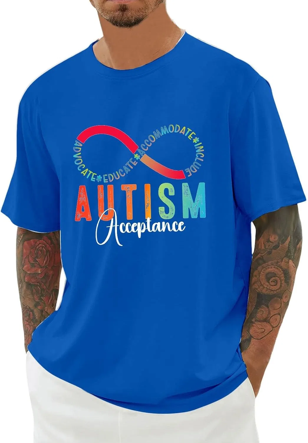 Мужская футболка с коротким рукавом Autism Awareness, Blue