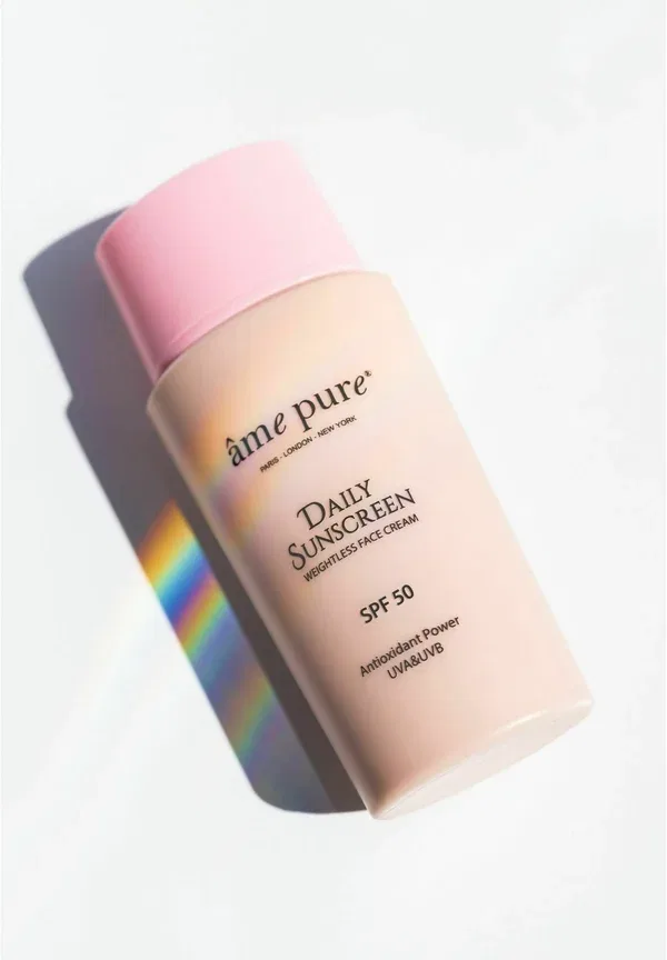 Солнцезащитный крем для ежедневного использования, SPF 50, защита от UVA и UVB лучей, увлажняющий, ультралегкий - защита от солнца 50 мл Ame Pure — фото 2
