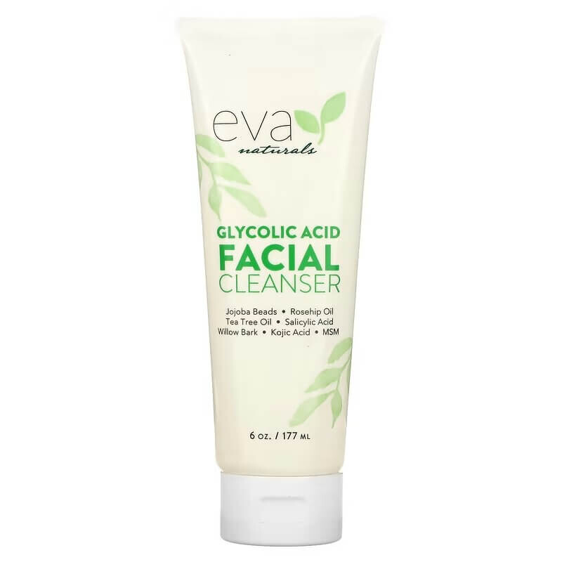 

Очищающее средство для лица с гликолевой кислотой Eva Naturals, 117 мл