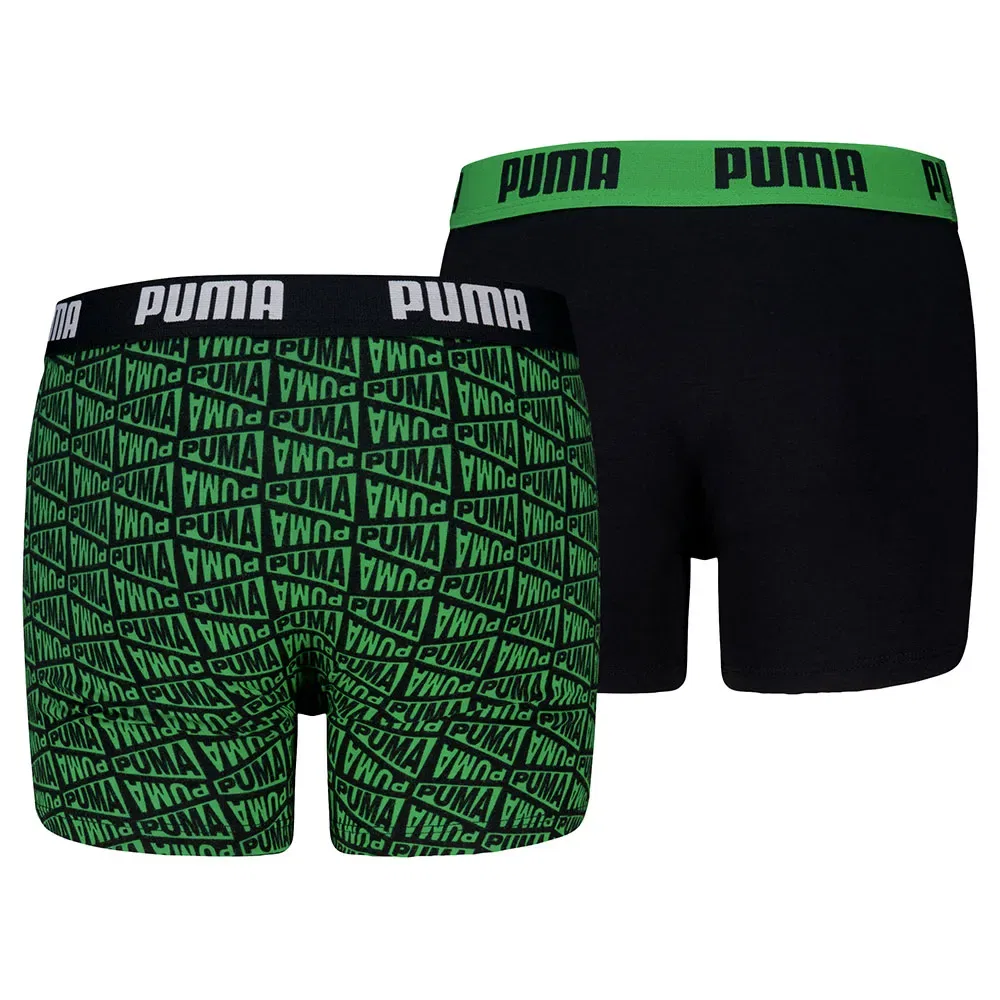 Боксеры 2 штуки Puma, зеленый — фото 2