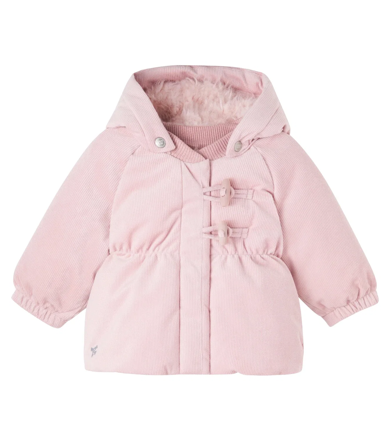 Куртка из вельвета с капюшоном Baby Billo Wheat, розовый