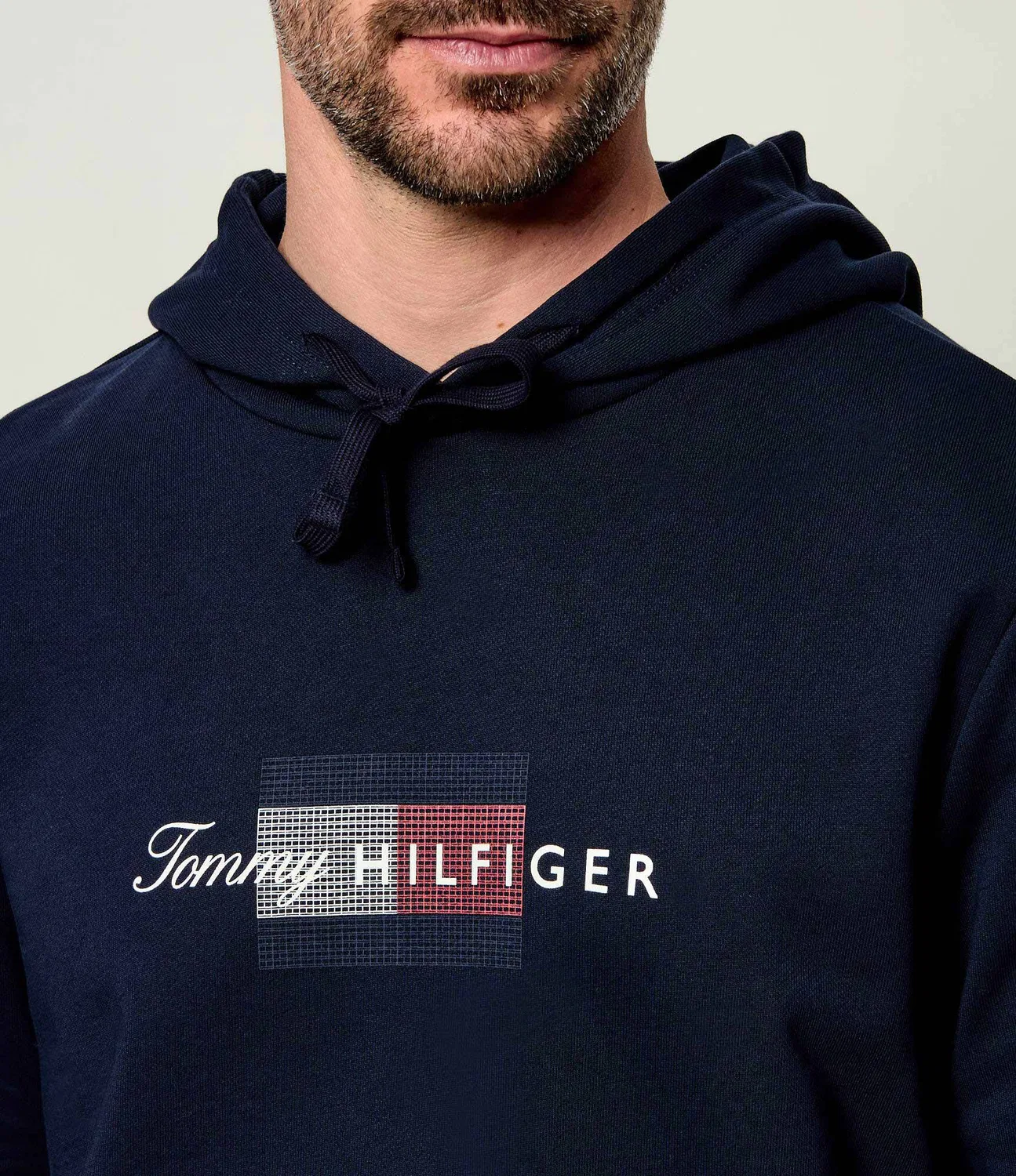 Свитшот с капюшоном Tommy Hilfiger, темно-синий — фото 4