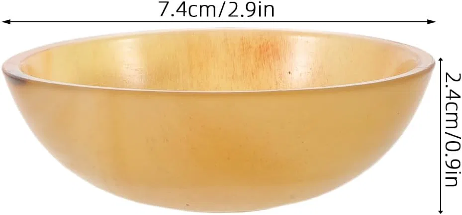 Gua Sha Muskelschabewerkzeug aus Natürlichem Ochsenhorn, Gelb Jojofuny — фото 2