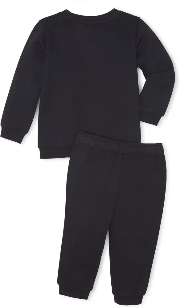 Спортивный костюм детский с длинным рукавом MiniCats ESS Crew Jogger FL Puma, черный — фото 2