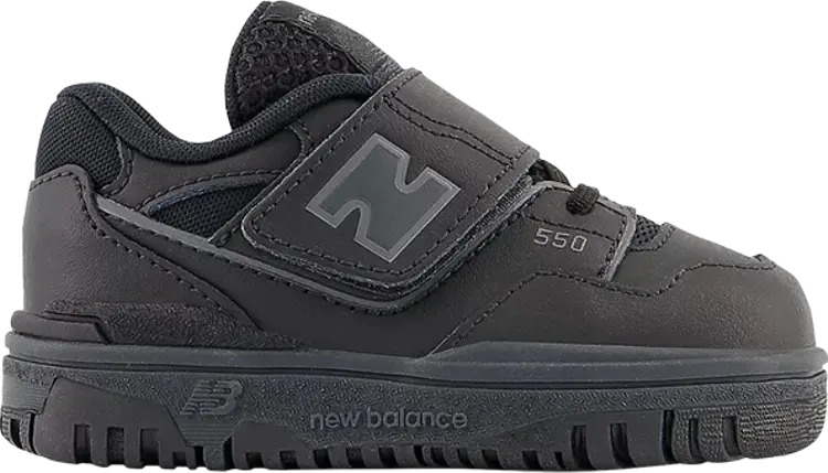 

Кроссовки New Balance 550 Bungee Lace Toddler 'Triple Black', черный