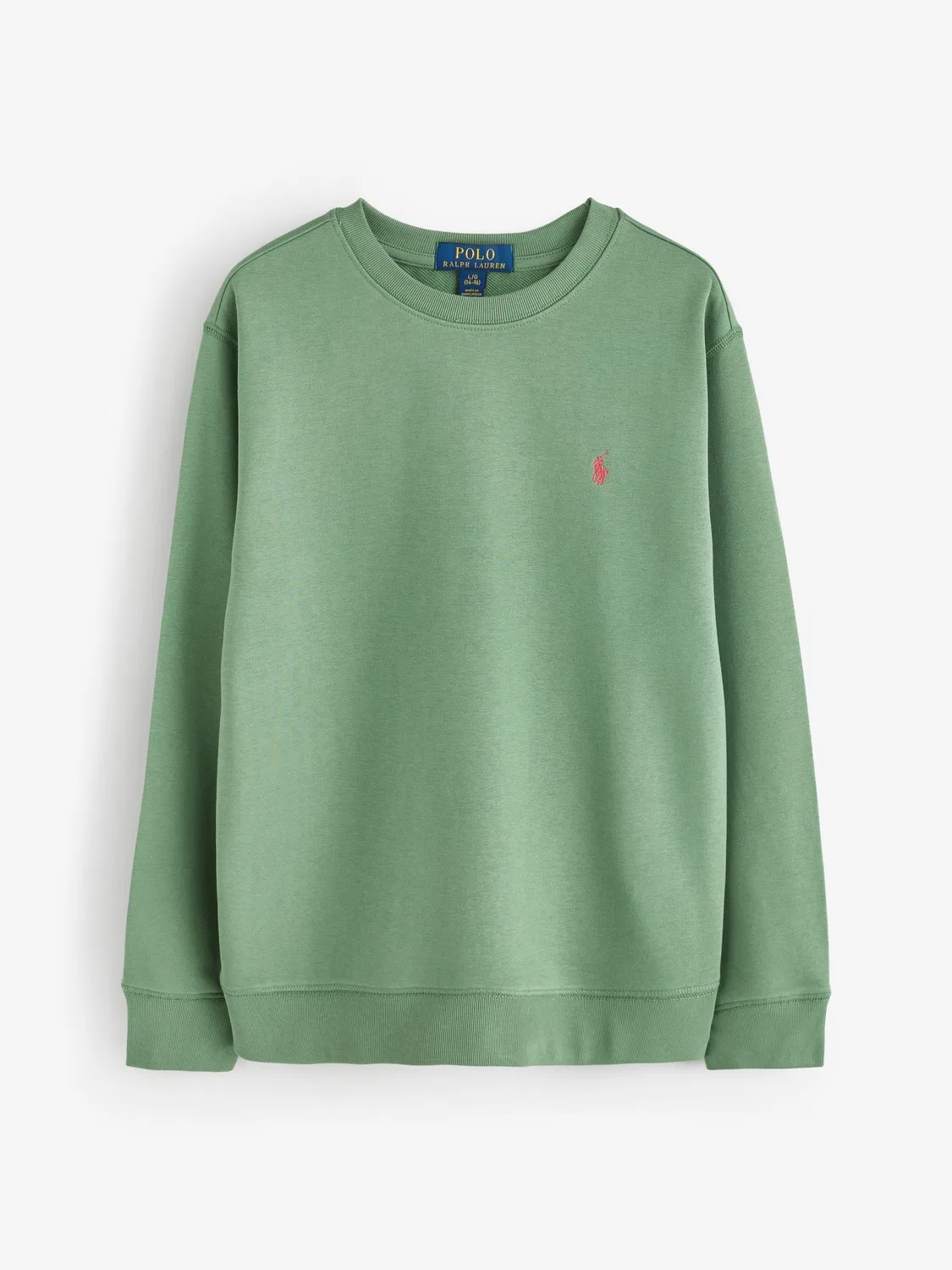 Свитшот с логотипом, футер Polo Ralph Lauren, зеленый