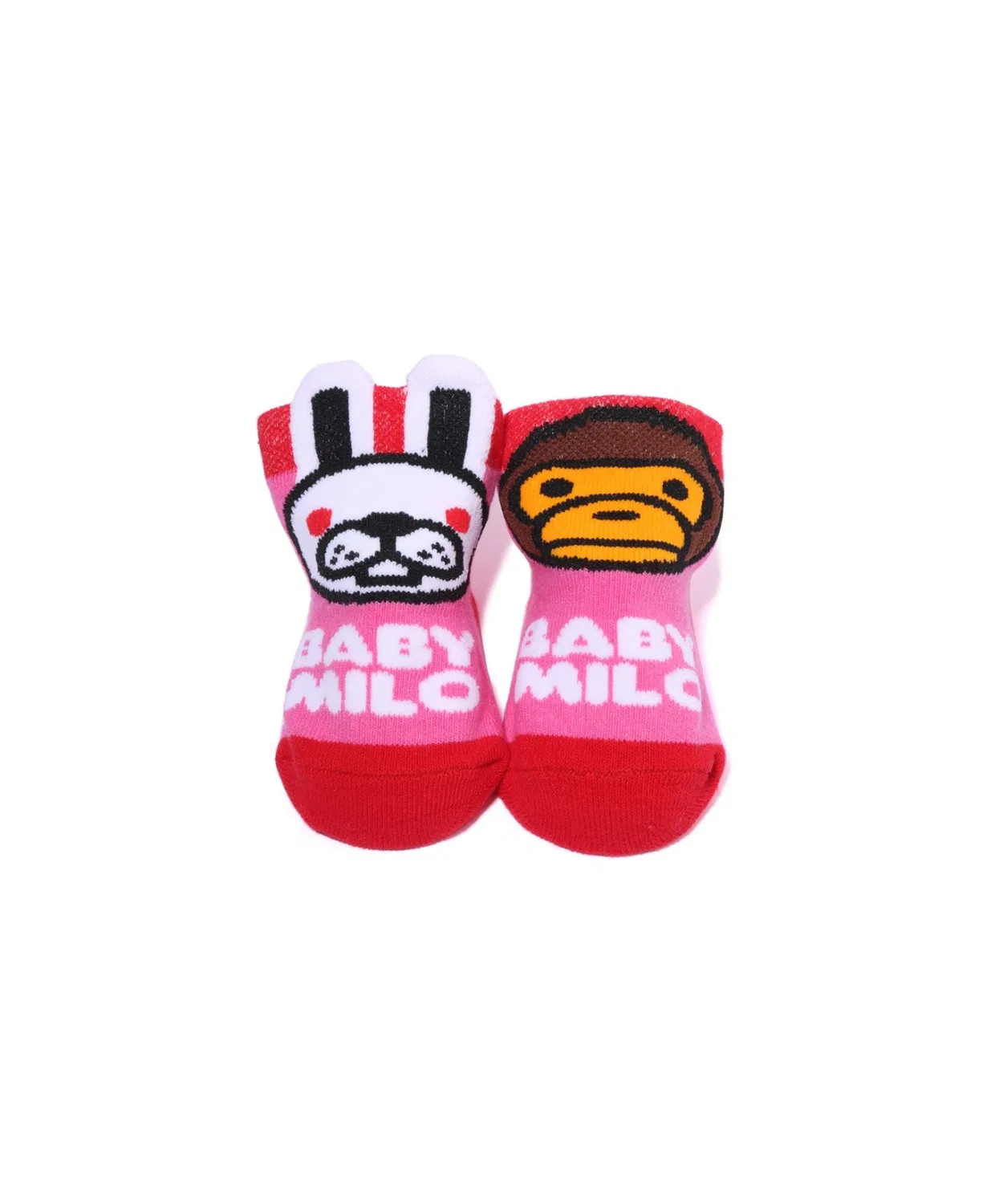 Детские носки с принтом BABY MILO FRIENDS A BATHING APE, Pink