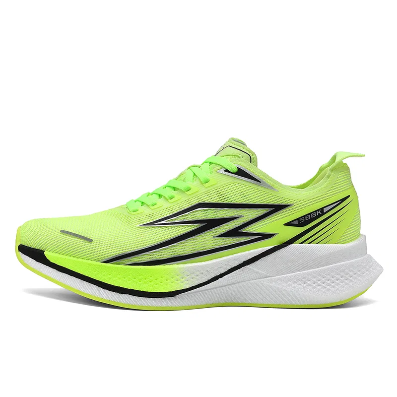Детские кроссовки для бега из сетки и синтетической кожи Neon Green VENICEW