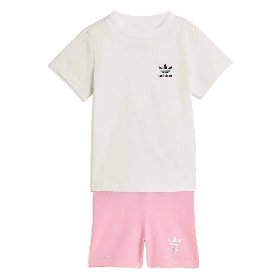 Детский спортивный комплект с длинным рукавом adidas, Розовый