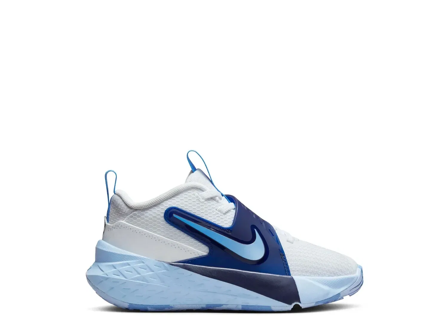 Кроссовки Team Hustle D 12, Nike, бело-синие