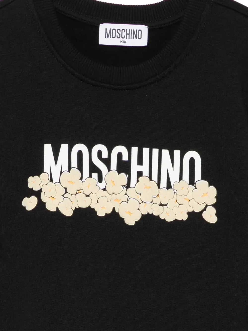 Платье с оборками и логотипом Moschino Kids, черный — фото 3