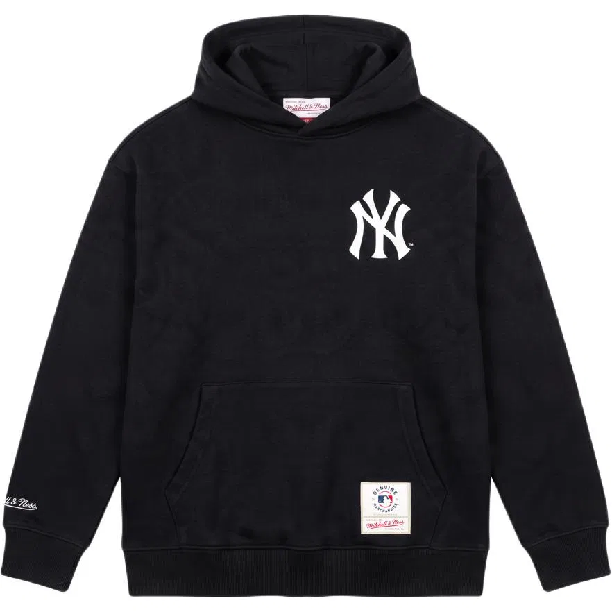 Детский свитшот с капюшоном Mitchell Ness X MLB, Los Angeles Dodge Oat Gray — фото 3