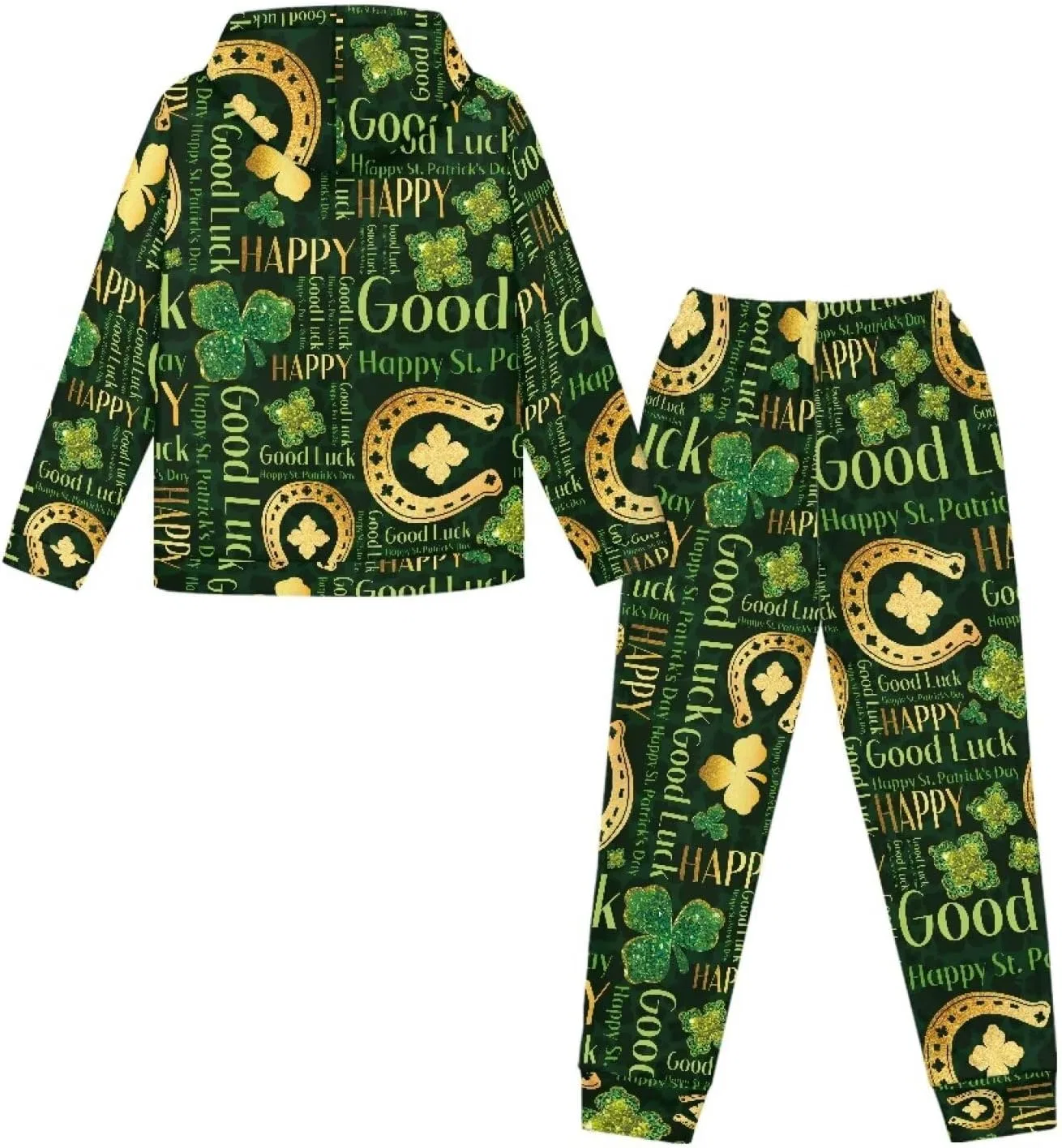 Детский спортивный костюм с капюшоном DISNIMO, размеры S-XL, Clover Green — фото 4