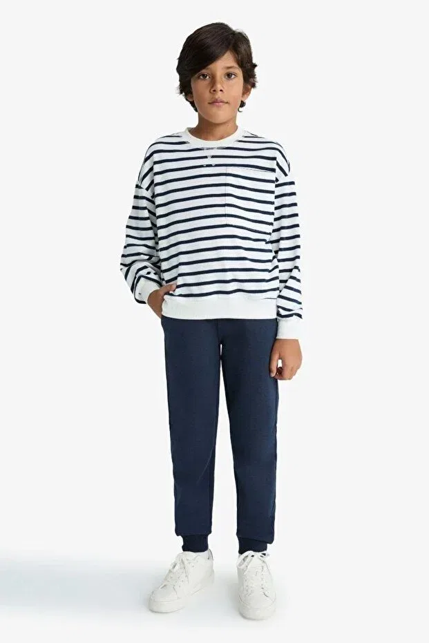 Детские спортивные штаны для мальчиков с двойными карманами Jogger Defacto, Navy Blue-Nv135