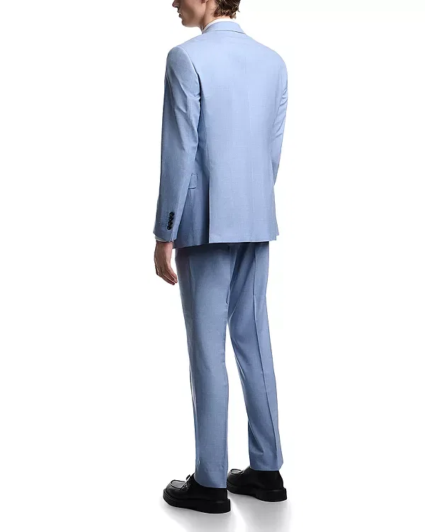 Мужской костюм с лацканами Emporio Armani, Light Blue — фото 2