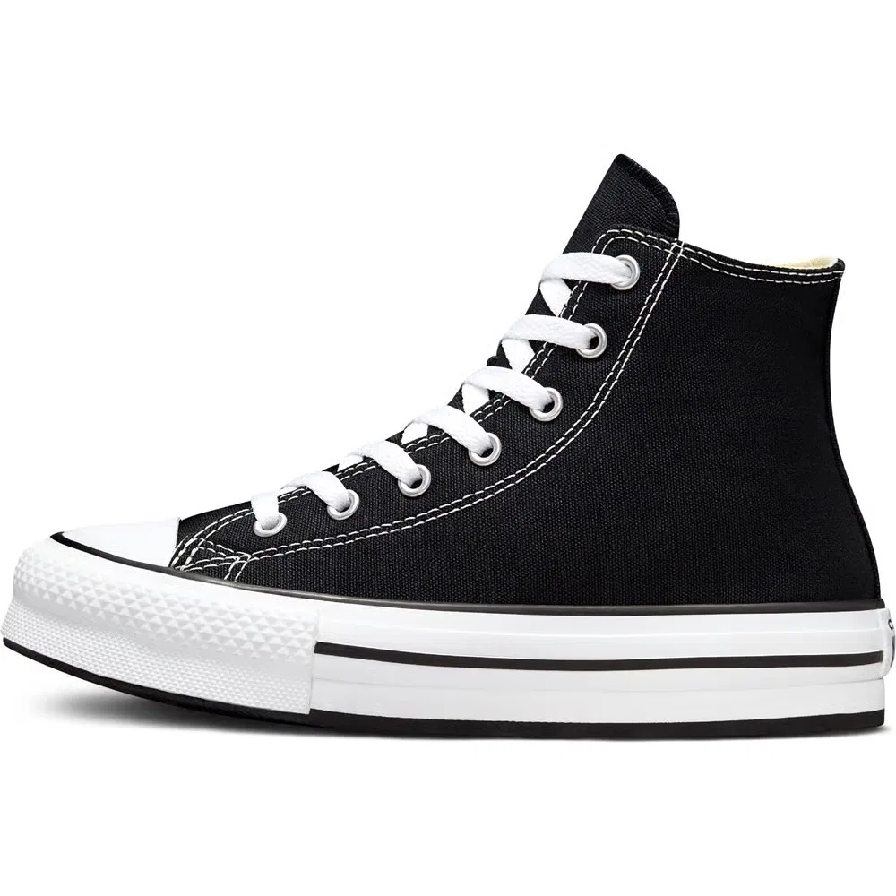 Детские высокие кеды Chuck Taylor All Star Lift Converse, Black/White — фото 3